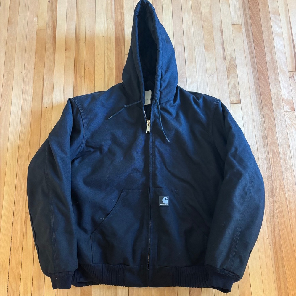 Carhartt J133 Extreme Arctic Active Jacket Mens Medium Black Good Cordura Shell